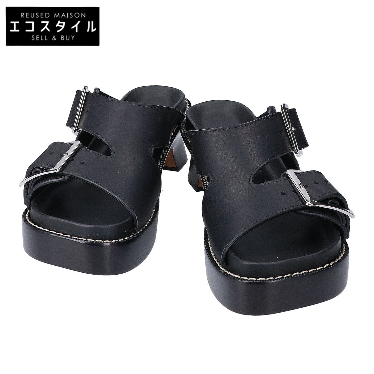 LOEWE Loewe 【Like new】L814465X83 EASE HEEL SLIDE 90 Ease heel slide sandals
