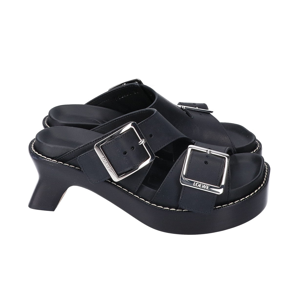 LOEWE Loewe 【Like new】L814465X83 EASE HEEL SLIDE 90 Ease heel slide sandals