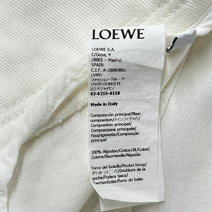 LOEWE Loewe S359Y1EX13 White ROLLED DENIM SKIRT deconstructed denim skirt skirt