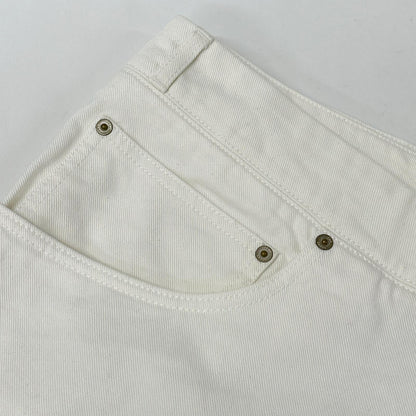 LOEWE Loewe S359Y1EX13 White ROLLED DENIM SKIRT deconstructed denim skirt skirt