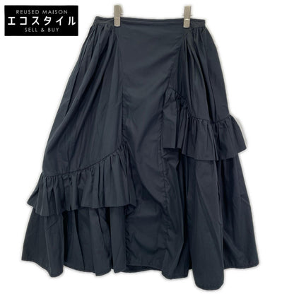 Cecilie Bahnsen セシリーバンセン 2.22RTW17003 ブラック DAMARA SKIRT ダマラ デザインギャザースカート スカート