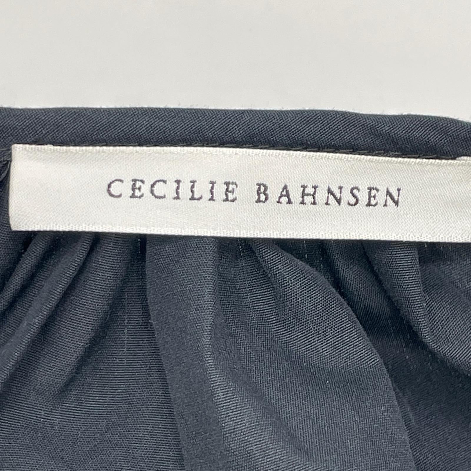 Cecilie Bahnsen セシリーバンセン 2.22RTW17003 ブラック DAMARA SKIRT ダマラ デザインギャザースカート スカート