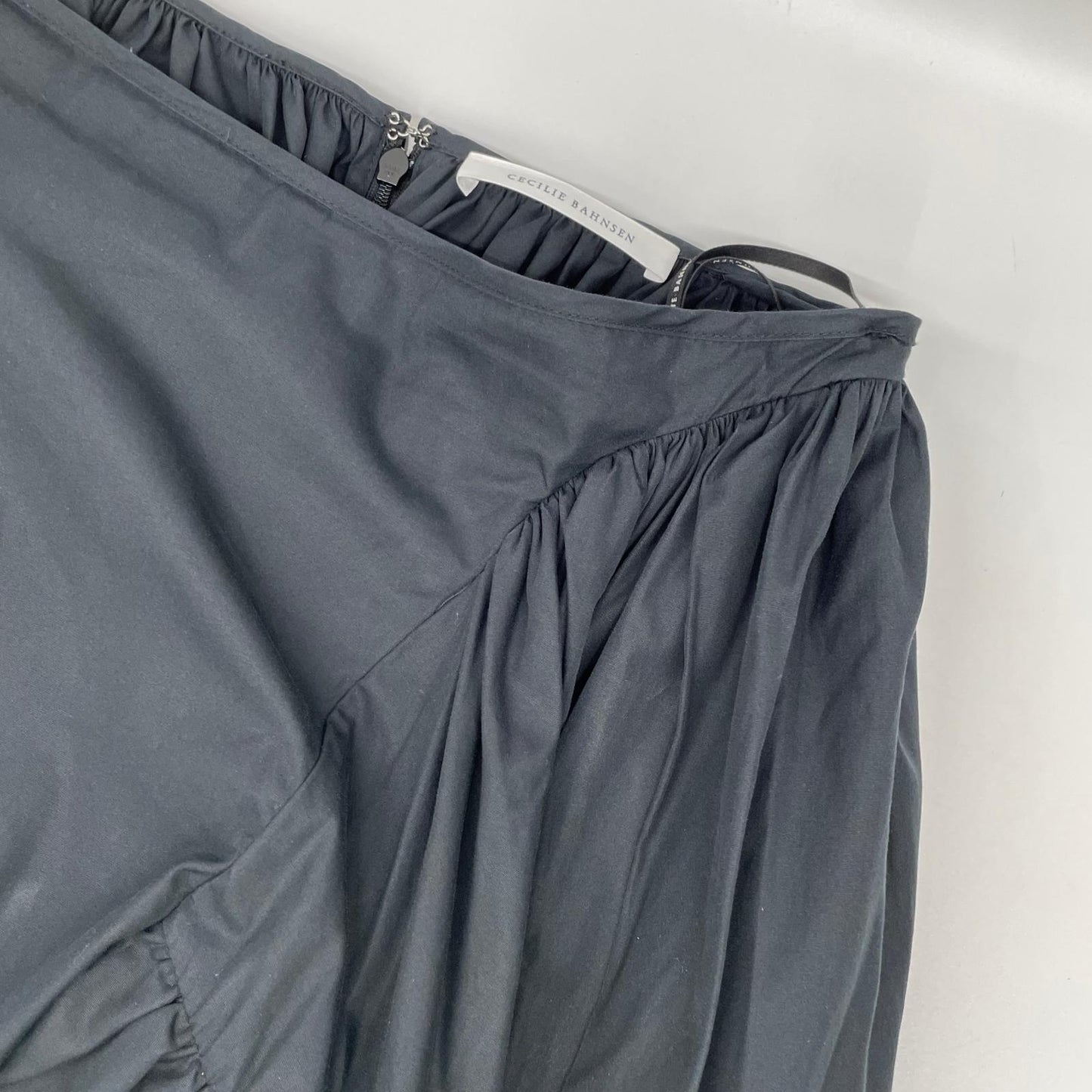 Cecilie Bahnsen セシリーバンセン 2.22RTW17003 ブラック DAMARA SKIRT ダマラ デザインギャザースカート スカート