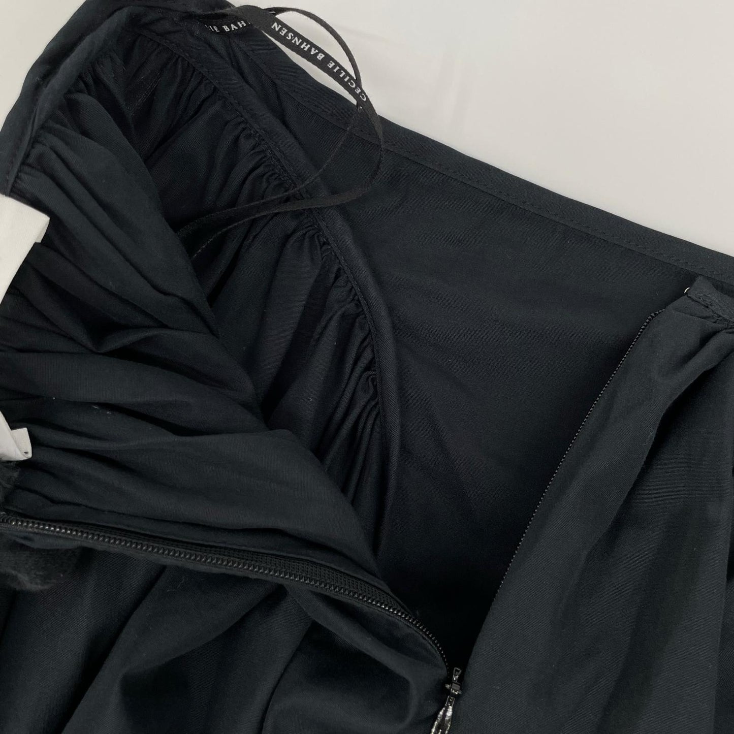 Cecilie Bahnsen セシリーバンセン 2.22RTW17003 ブラック DAMARA SKIRT ダマラ デザインギャザースカート スカート