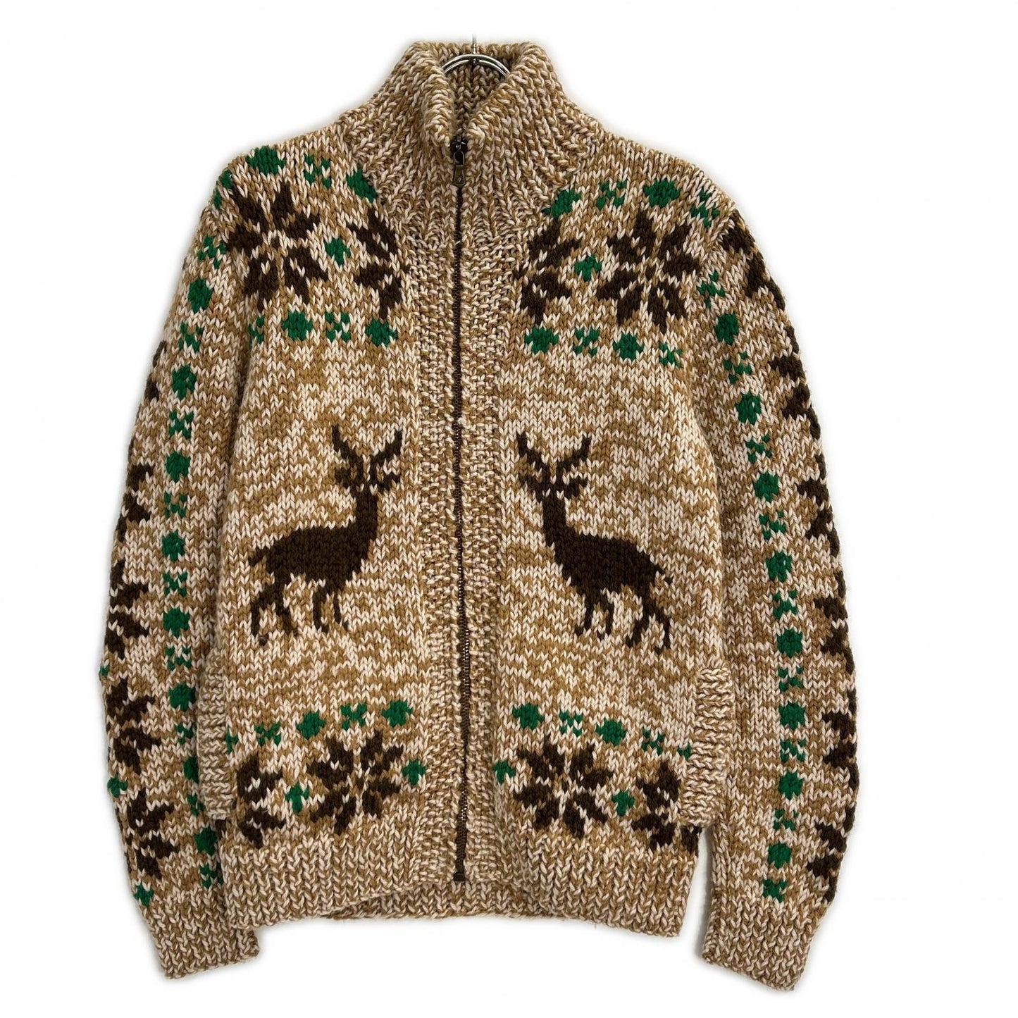 DOLCE&GABBANA ドルチェアンドガッバーナ ベージュ×ブラウス ウール混 カウチンニット トップス