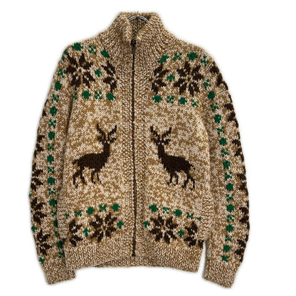 DOLCE&GABBANA ドルチェアンドガッバーナ ベージュ×ブラウス ウール混 カウチンニット トップス