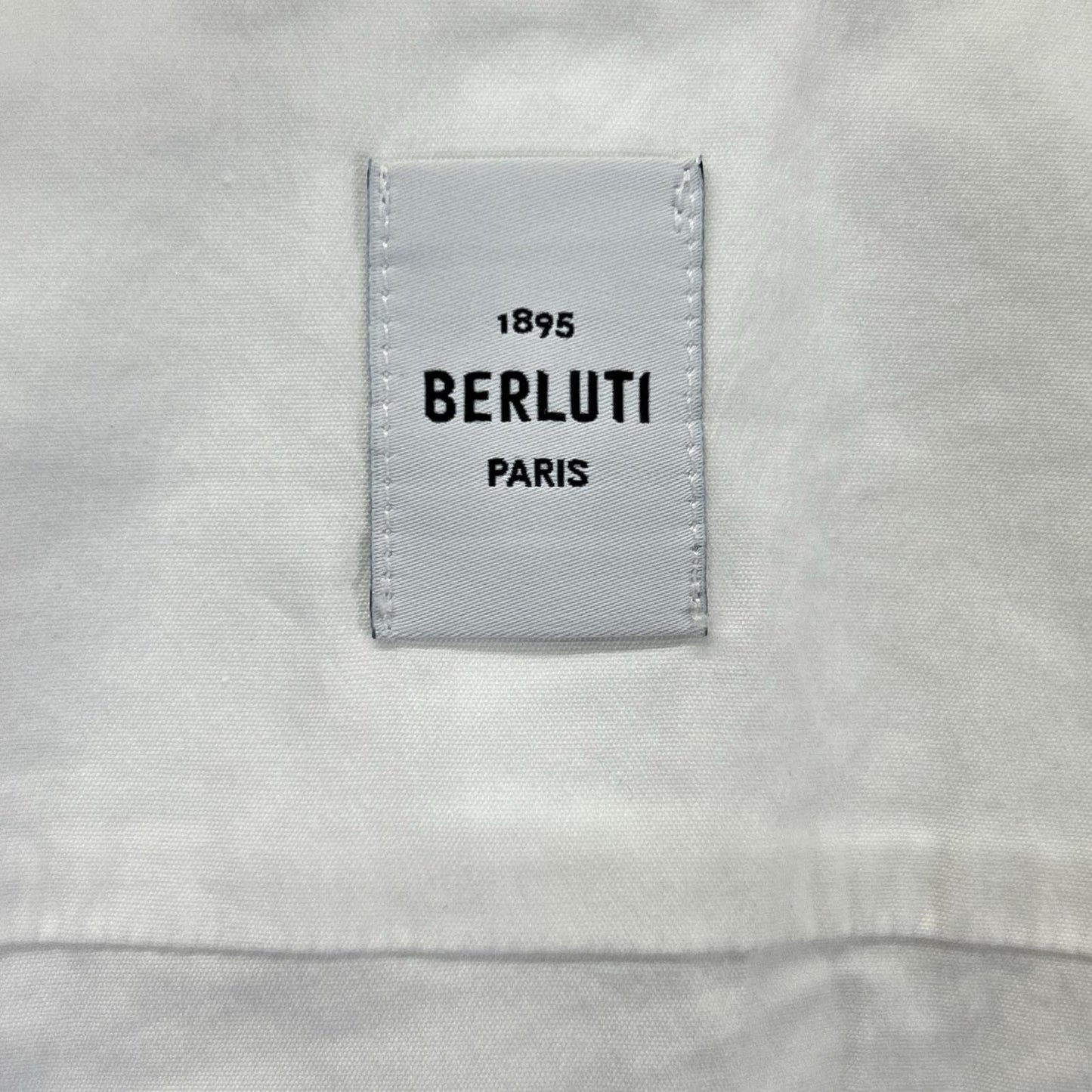berluti ベルルッティ R15HTS02CAHX ホワイト カリグラフィ ショートスリーブ ボタンシャツ トップス