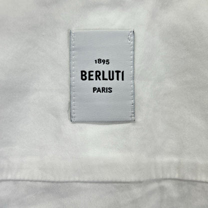 berluti ベルルッティ R15HTS02CAHX ホワイト カリグラフィ ショートスリーブ ボタンシャツ トップス