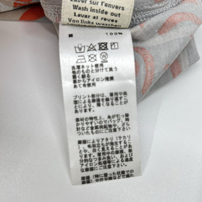 HERMES エルメス グレー×オレンジ ホースビット ショートスリーブカットソー トップス