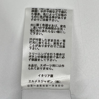HERMES エルメス 22SS ホワイト チェスデザイン ショートスリーブ ポロシャツ トップス