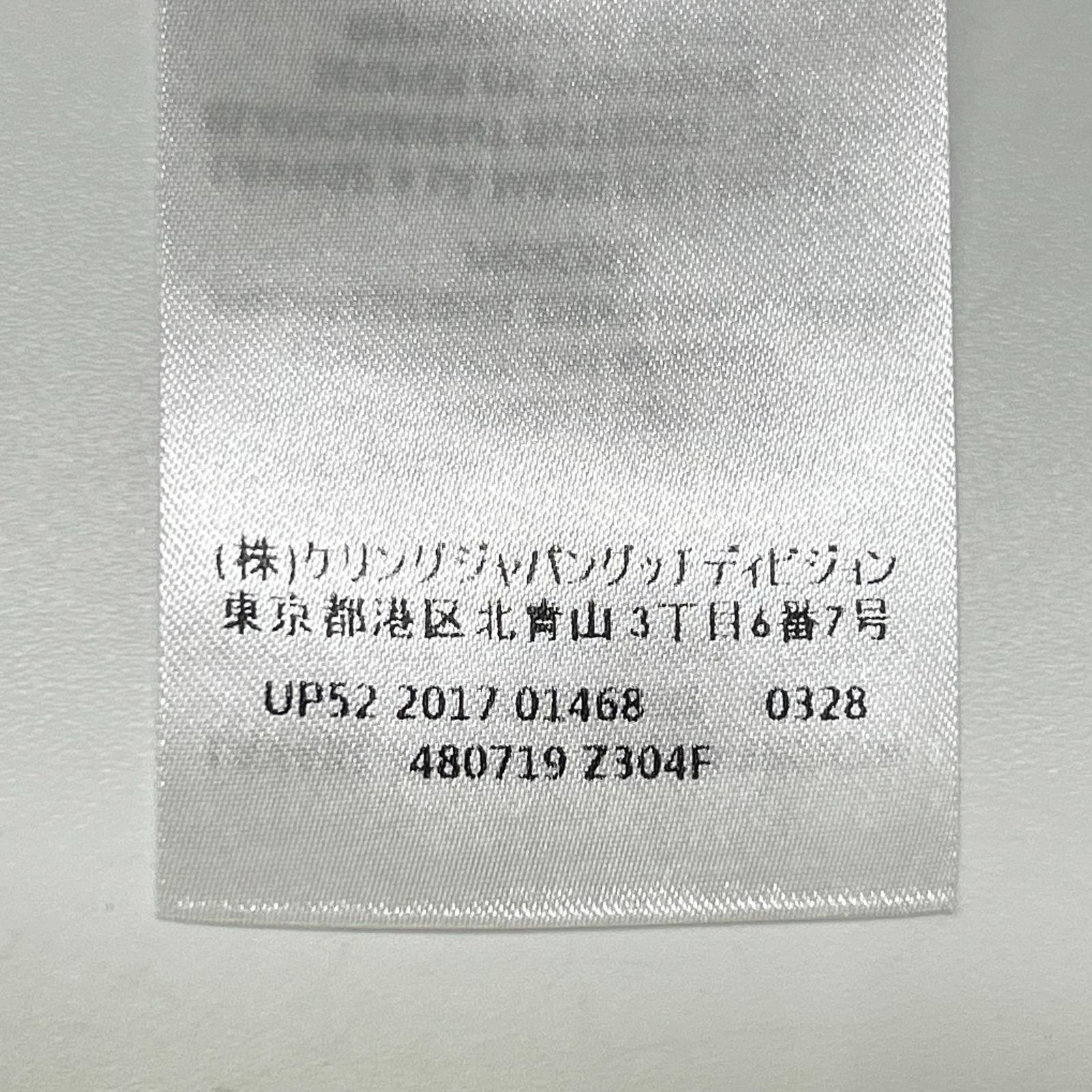 GUCCI グッチ 17年製 480719 ライトブルー ストライプ 雀刺繍 ロングスリーブボタンシャツ トップス