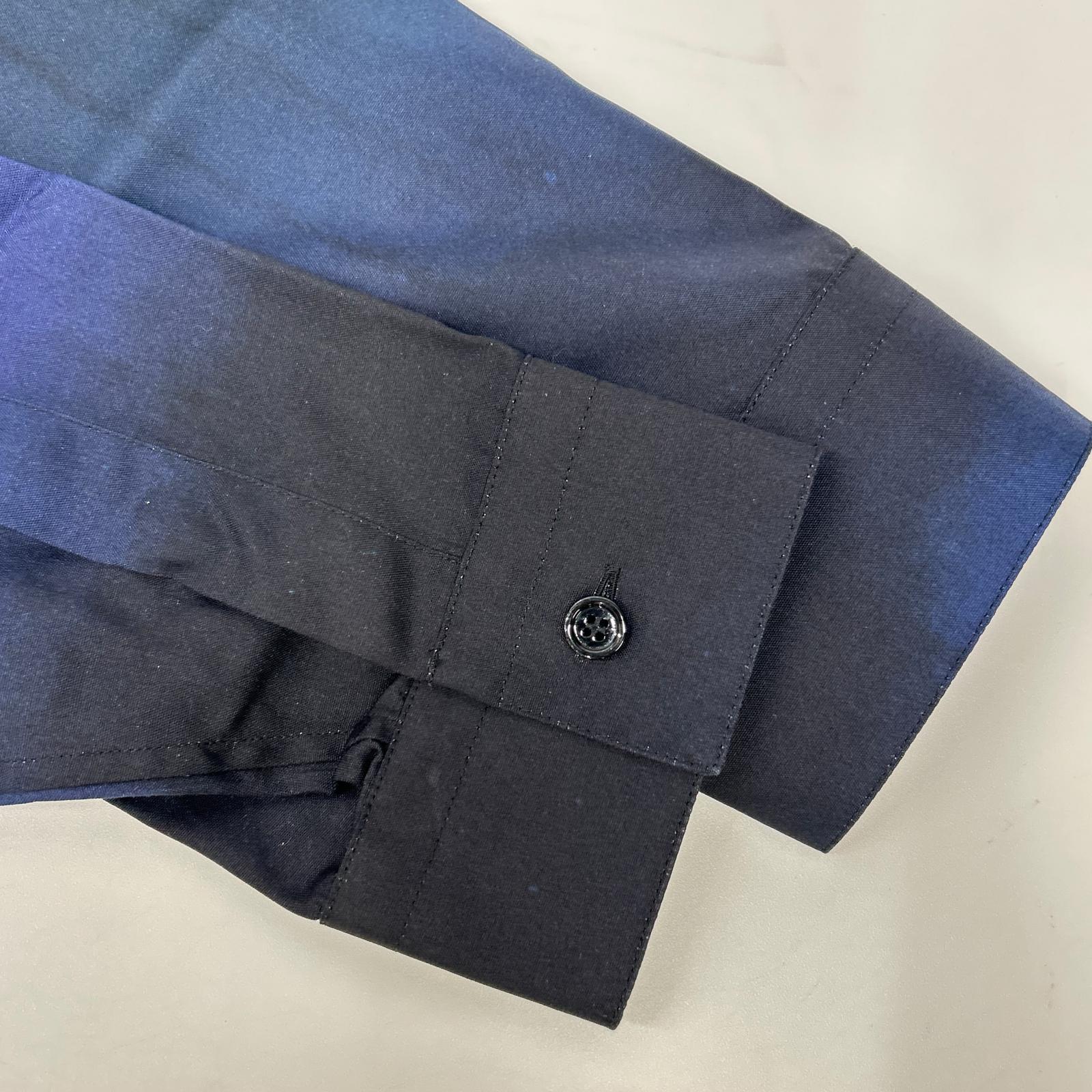 berluti ベルルッティ R21HTL52SBEZ パープル シルク100 グラデーション ロングスリーブ ボタンシャツ トップス