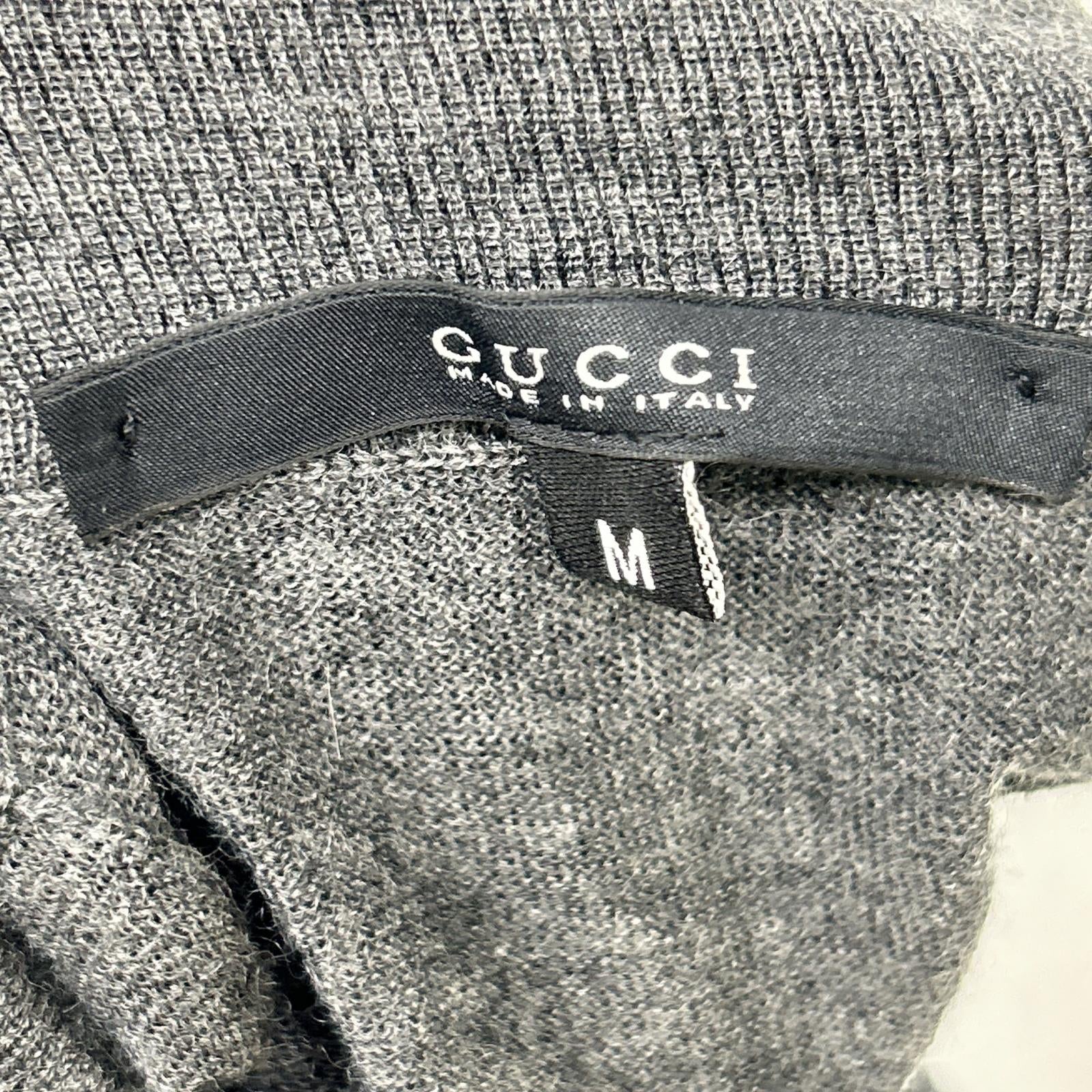 GUCCI グッチ Z5114 232169 チャコール タートルネック ロングスリーブ セーター トップス