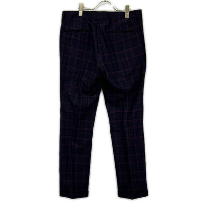 ETRO エトロ 1A984 0125 パープル チェック柄 ペイズリーインナー ジャケット パンツ セットアップ スーツ セットアップ