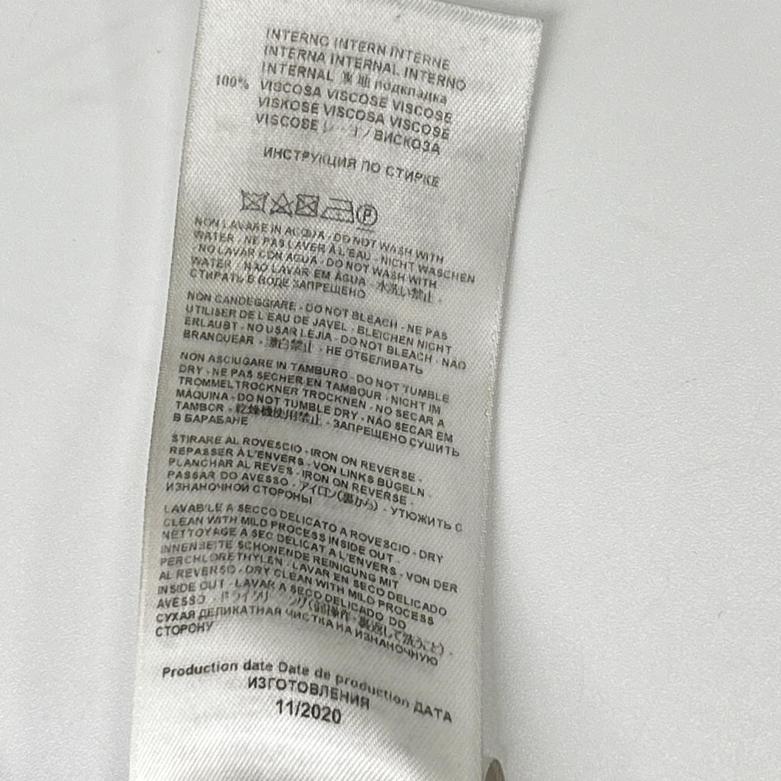 ETRO エトロ 1G960 1186 ネイビー ピンストライプ フラワー刺繍 ジレ ベスト