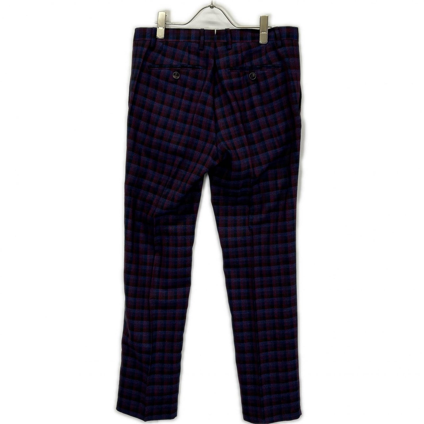 ETRO エトロ 181-1A967-2008 パープル チェック柄 トロット ペイズリー 総柄 スーツ セットアップ スーツ セットアップ