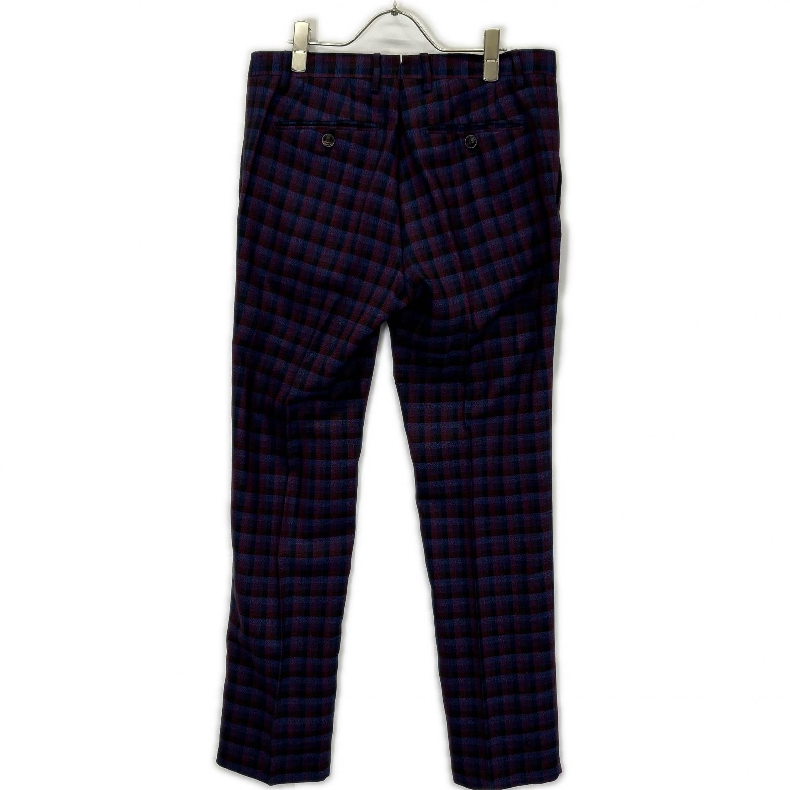 ETRO エトロ 181-1A967-2008 パープル チェック柄 トロット ペイズリー 総柄 スーツ セットアップ スーツ セットアップ