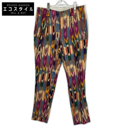 ETRO エトロ 1W352 4114 パープル×ベージュ 総柄 ペイント パンツ ボトムス