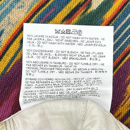 ETRO エトロ 1W352 4114 パープル×ベージュ 総柄 ペイント パンツ ボトムス
