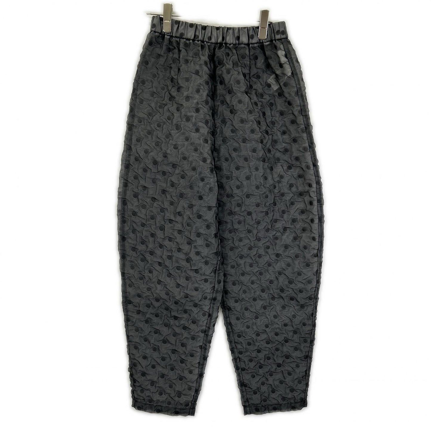 ENFOLD エンフォルド 300G831-1550 グレー シアードット レイヤードスタイル FORMED EGG PANT ボトムス