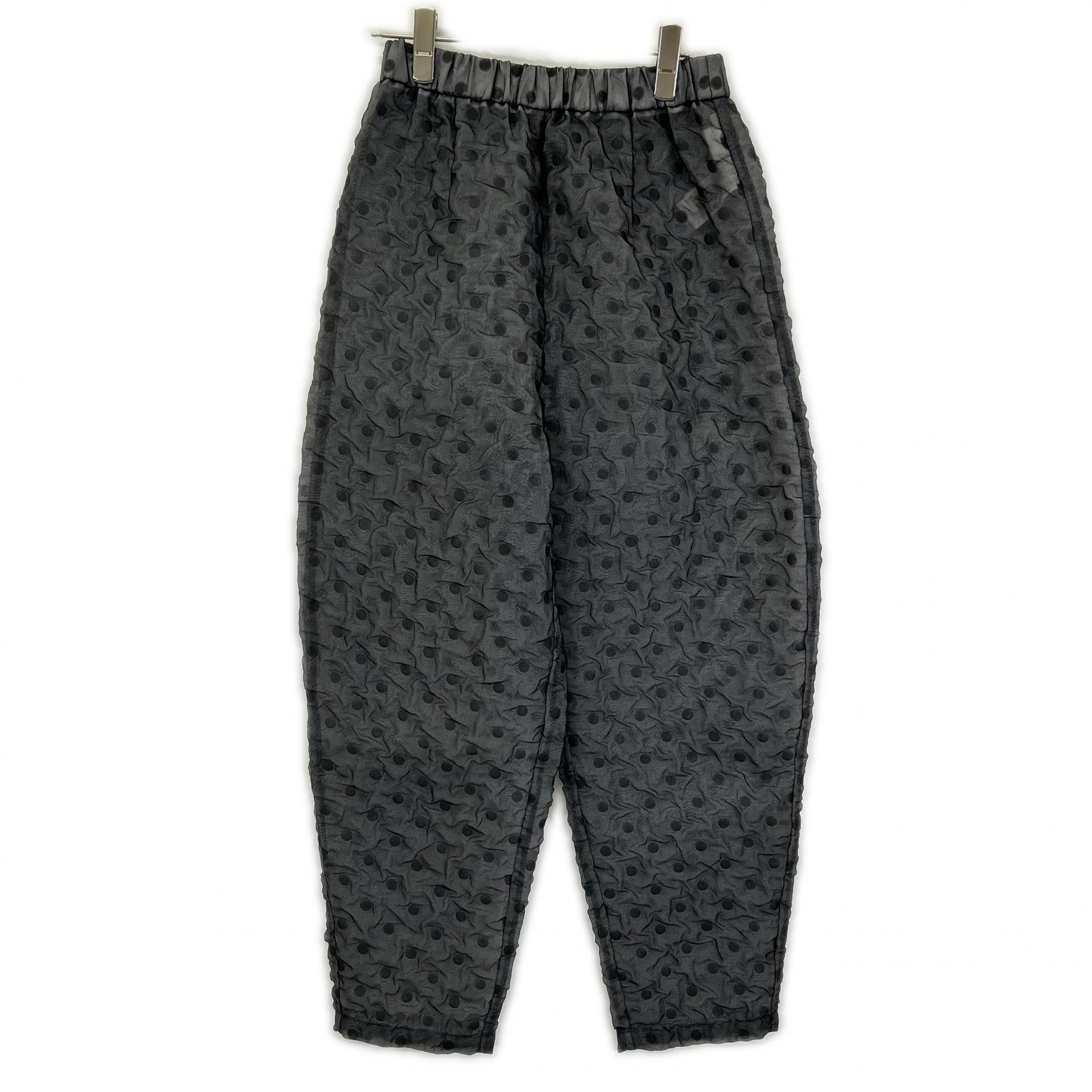 ENFOLD エンフォルド 300G831-1550 グレー シアードット レイヤードスタイル FORMED EGG PANT ボトムス