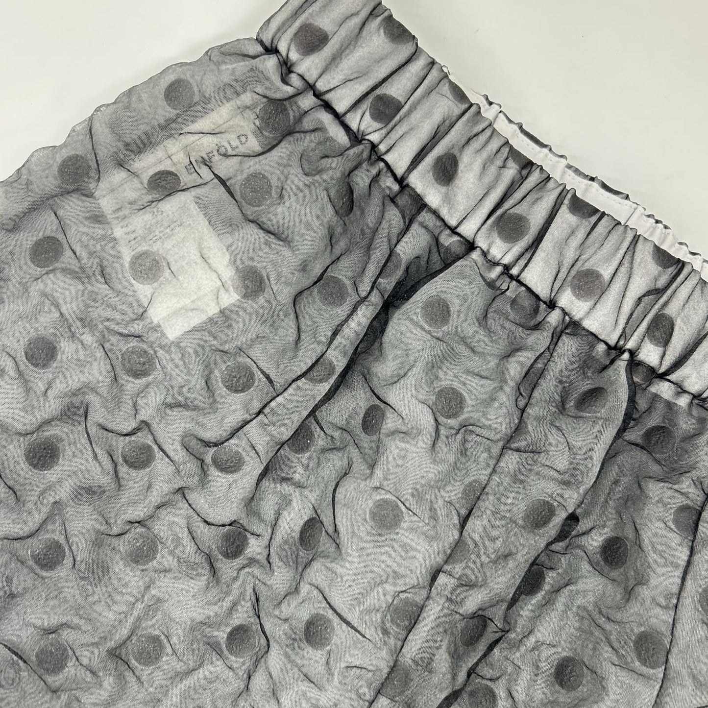ENFOLD エンフォルド 300G831-1550 グレー シアードット レイヤードスタイル FORMED EGG PANT ボトムス