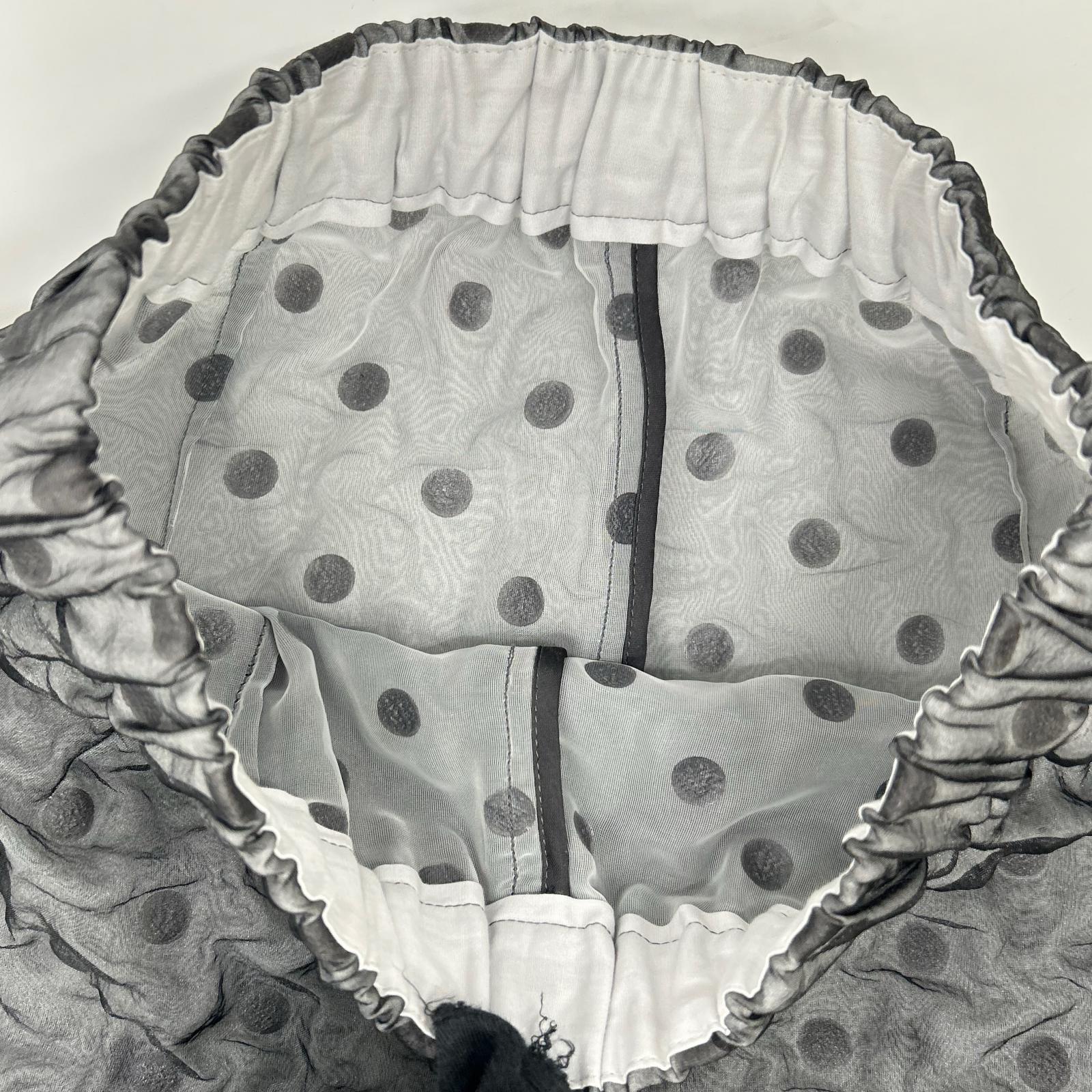 ENFOLD エンフォルド 300G831-1550 グレー シアードット レイヤードスタイル FORMED EGG PANT ボトムス