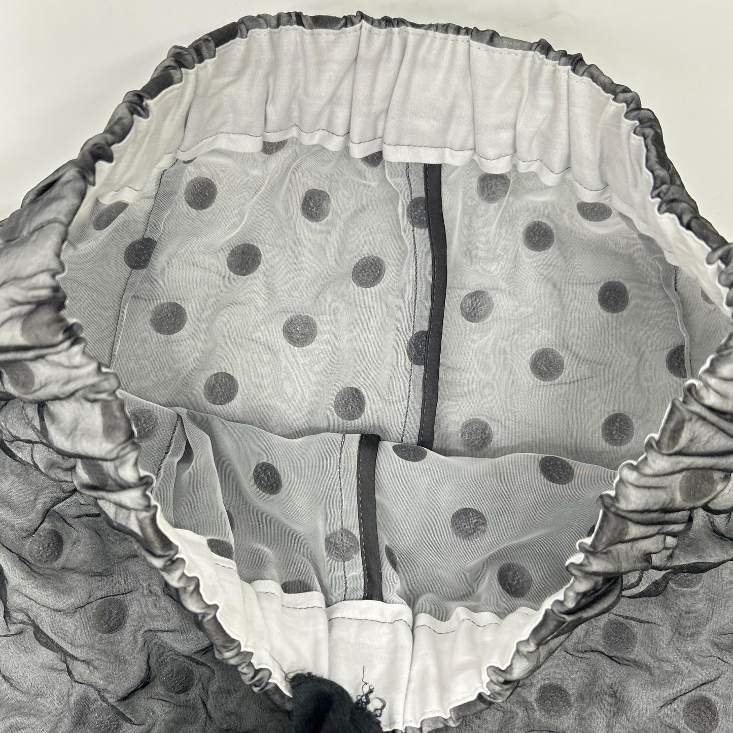 ENFOLD エンフォルド 300G831-1550 グレー シアードット レイヤードスタイル FORMED EGG PANT ボトムス