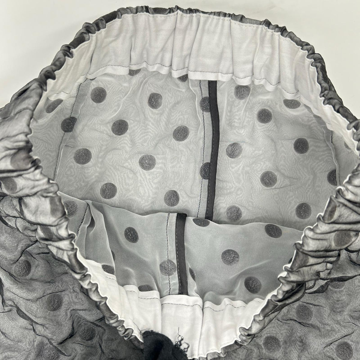ENFOLD エンフォルド 300G831-1550 グレー シアードット レイヤードスタイル FORMED EGG PANT ボトムス