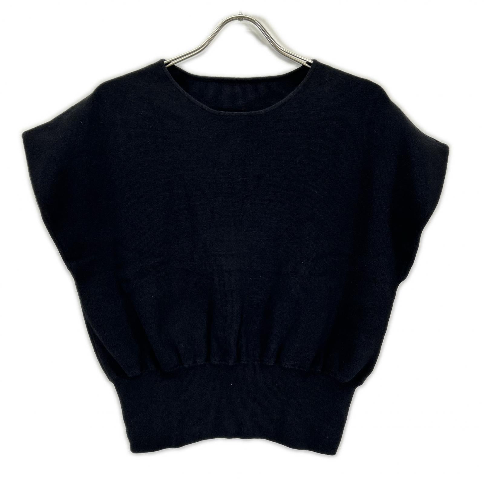 ADORE アドーア 531-2270714 ブラック クリアコットン フレンチニットトップス トップス
