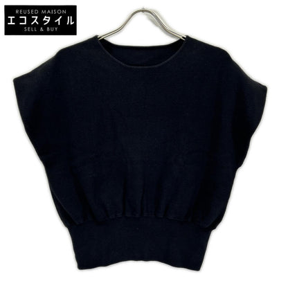 ADORE アドーア 531-2270714 ブラック クリアコットン フレンチニットトップス トップス