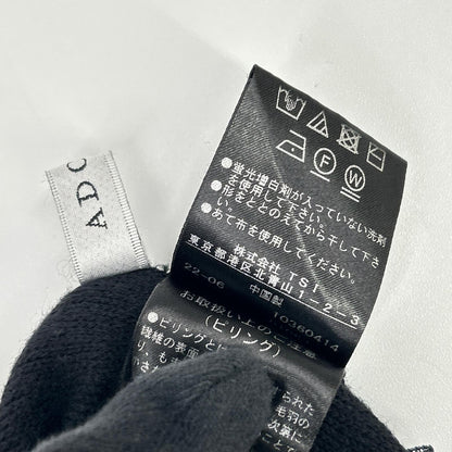 ADORE アドーア 531-2270714 ブラック クリアコットン フレンチニットトップス トップス