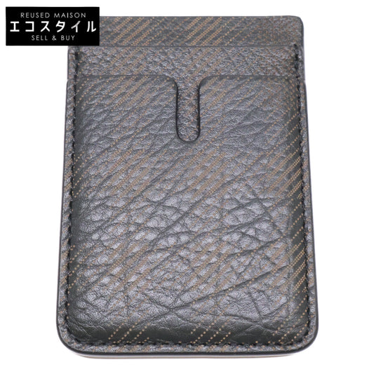 BURBERRY バーバリー 【美品】81029701 チェック マグネティック カードケース