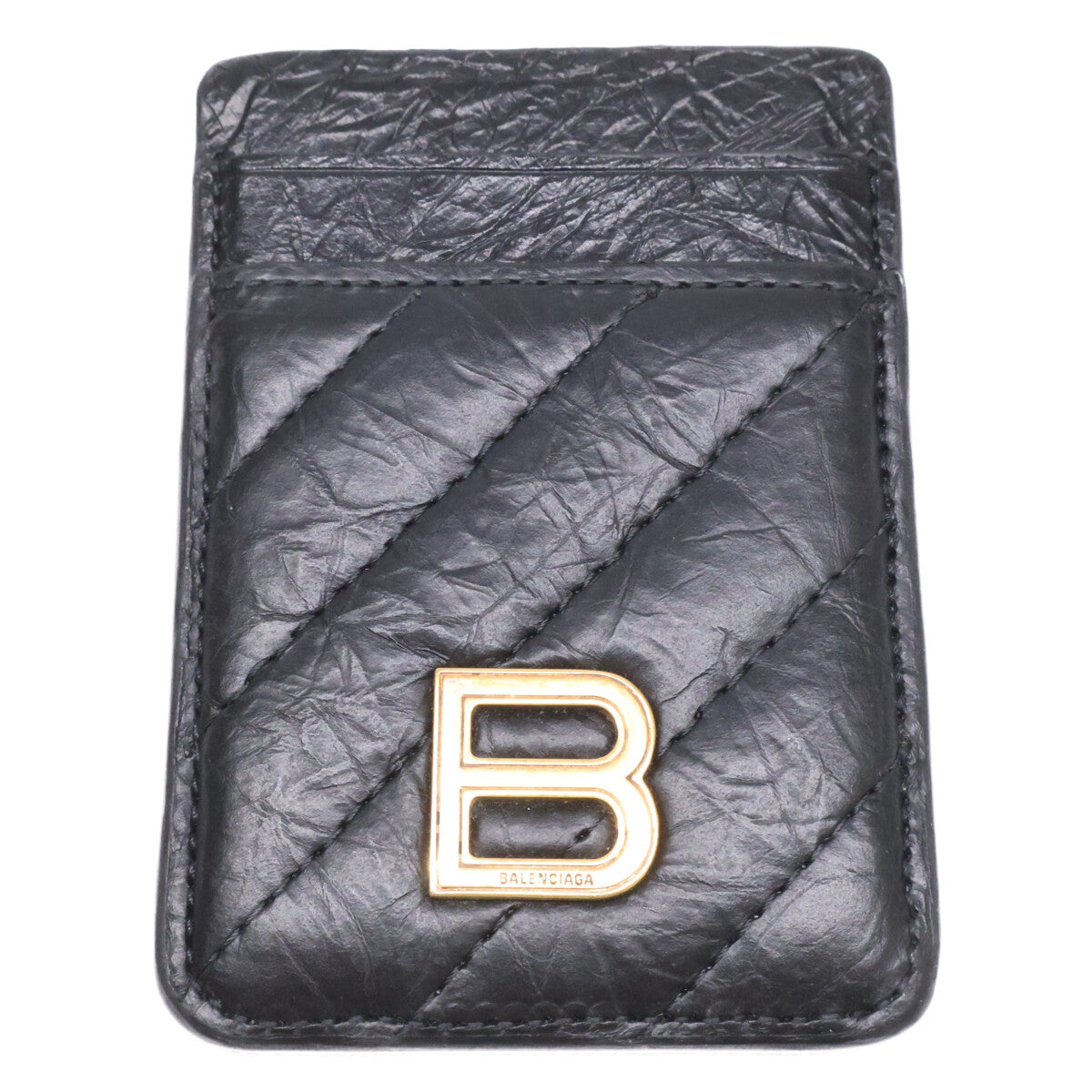 BALENCIAGA バレンシアガ Crush マグネットカードホルダー キルテッド カードケース