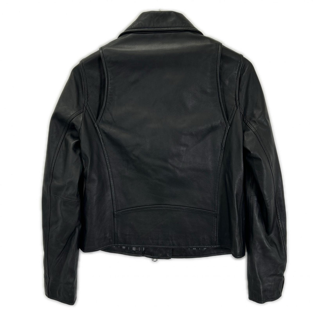 Dignite collier Black Sheepskin Zip-Up Rider Jacket Jacket