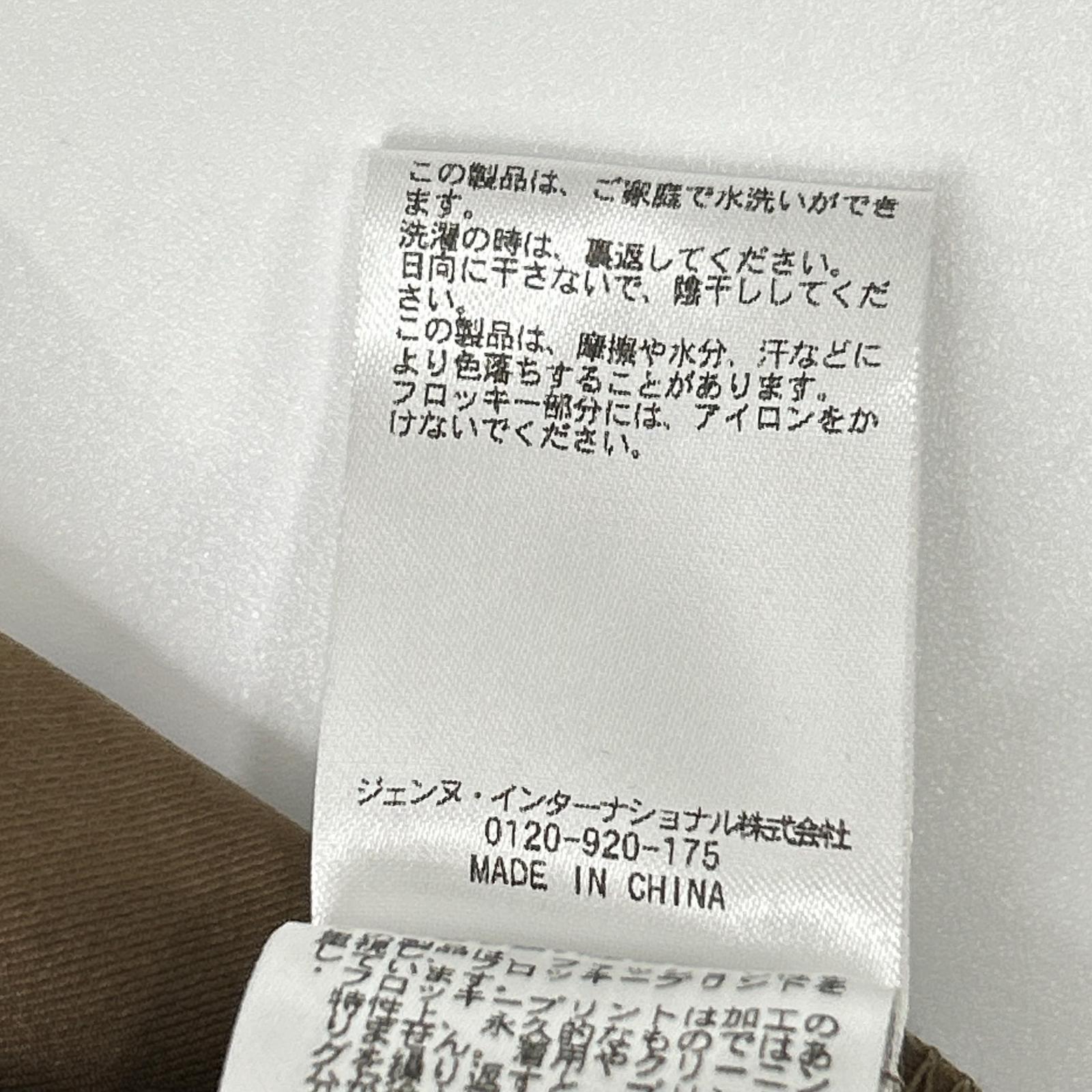 JENNE ジェンヌ ブラウン ドット柄 バックボタン ノースリーブワンピース ワンピース