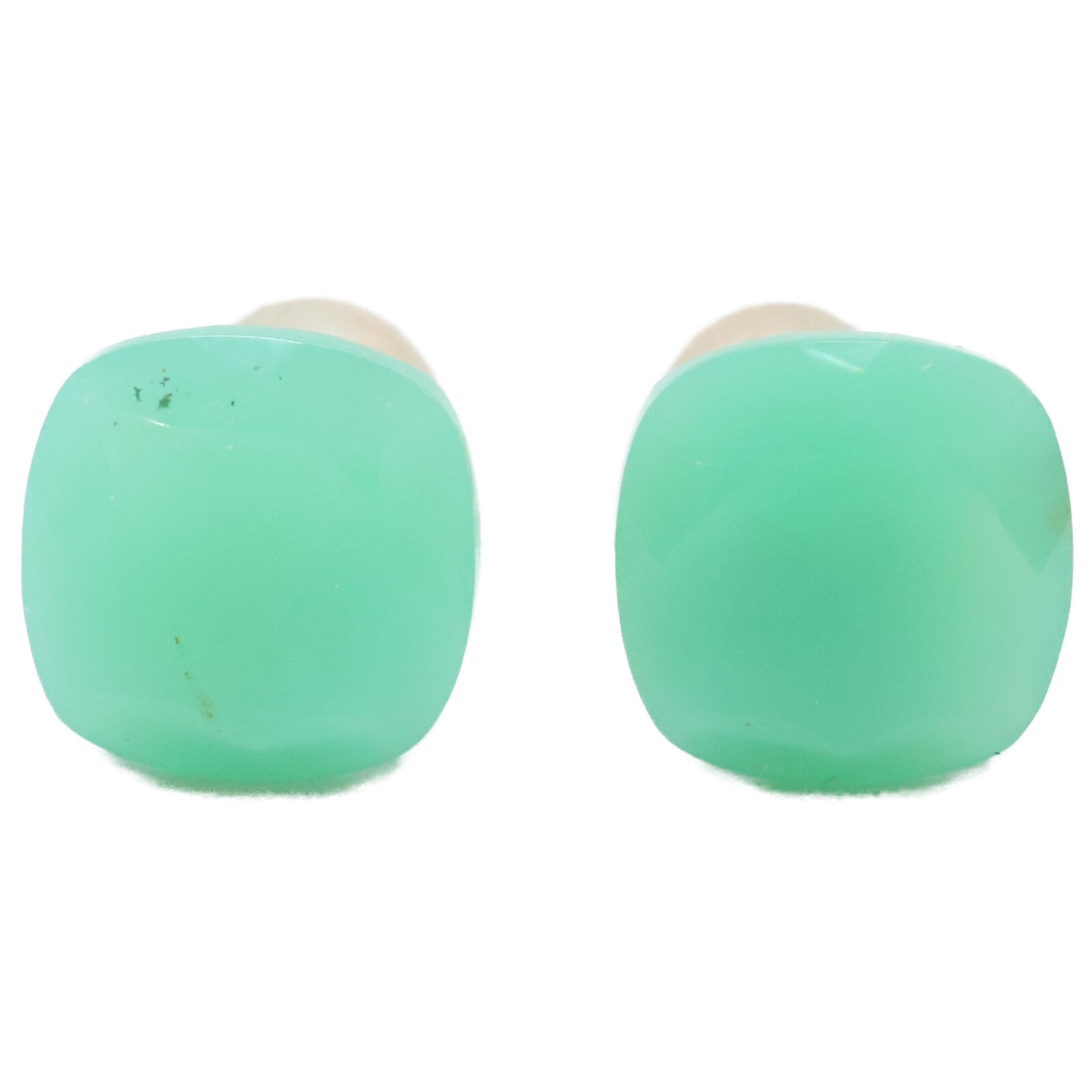 ColouR Jewelry コロル ジュエリー 【美品】25SCRIT10 K10 COLORED STONE EARRINGS Chrysoprase ストーン ピアス