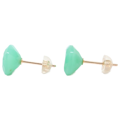 ColouR Jewelry コロル ジュエリー 【美品】25SCRIT10 K10 COLORED STONE EARRINGS Chrysoprase ストーン ピアス