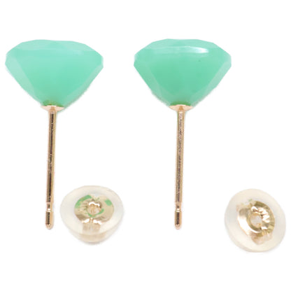 ColouR Jewelry コロル ジュエリー 【美品】25SCRIT10 K10 COLORED STONE EARRINGS Chrysoprase ストーン ピアス