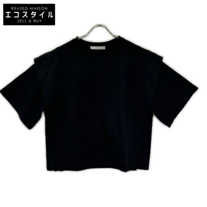 LOHEN ローヘン 24SS ブラック レイヤードデザイン クルーネックS/Sカットソー トップス