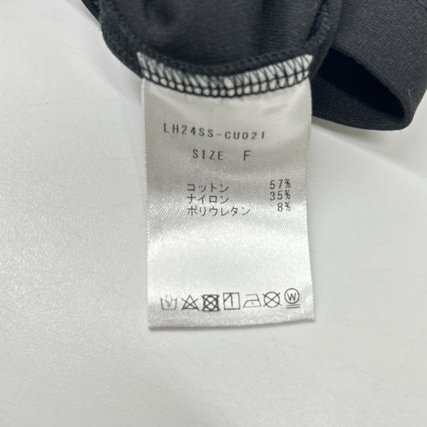 LOHEN ローヘン 24SS ブラック レイヤードデザイン クルーネックS/Sカットソー トップス