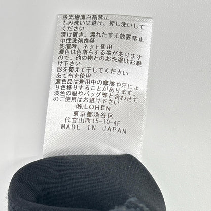 LOHEN ローヘン 24SS ブラック レイヤードデザイン クルーネックS/Sカットソー トップス
