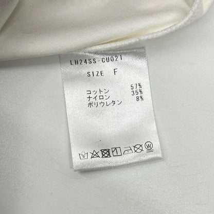 LOHEN ローヘン 24SS ホワイト レイヤードデザイン クルーネックS/Sカットソー トップス