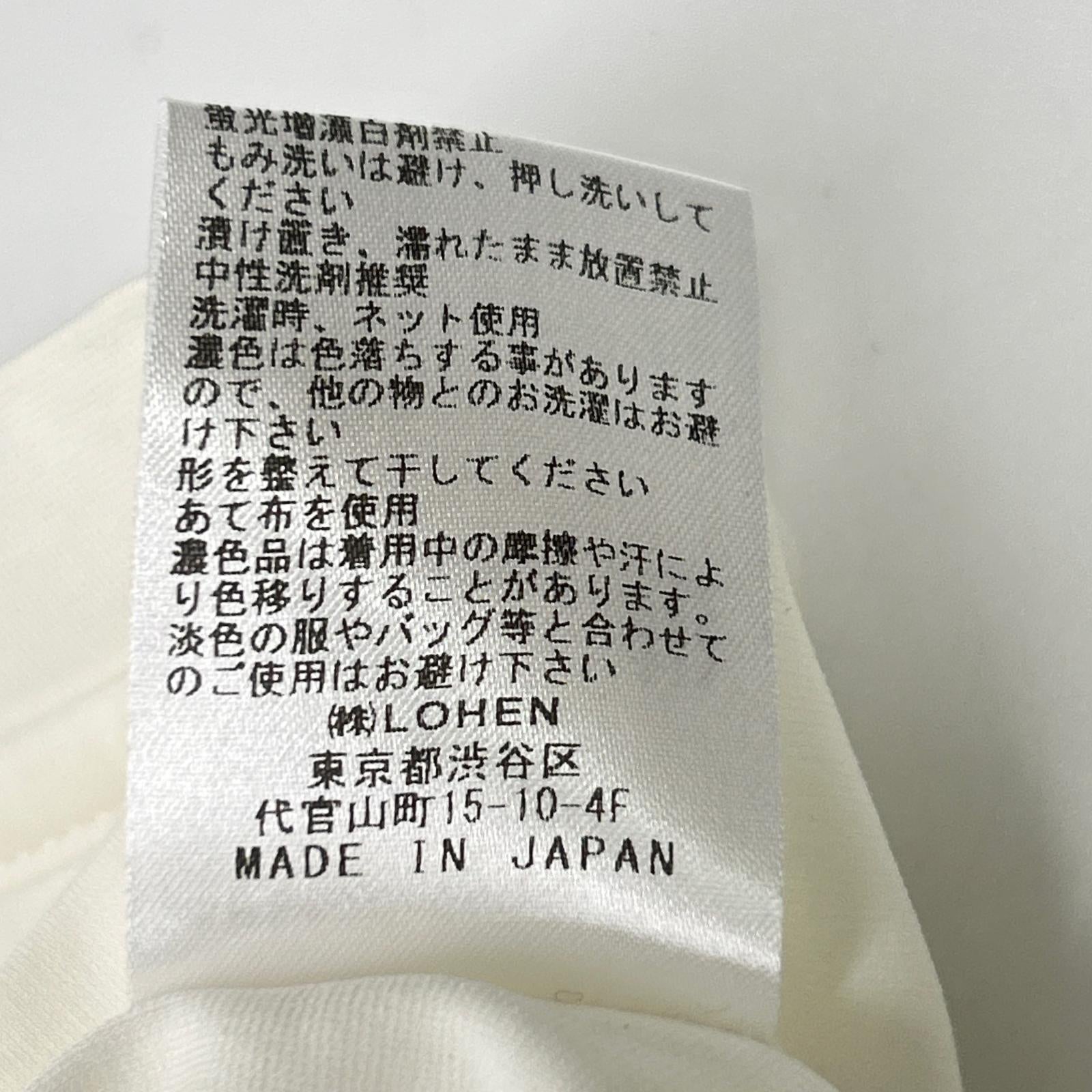 LOHEN ローヘン 24SS ホワイト レイヤードデザイン クルーネックS/Sカットソー トップス