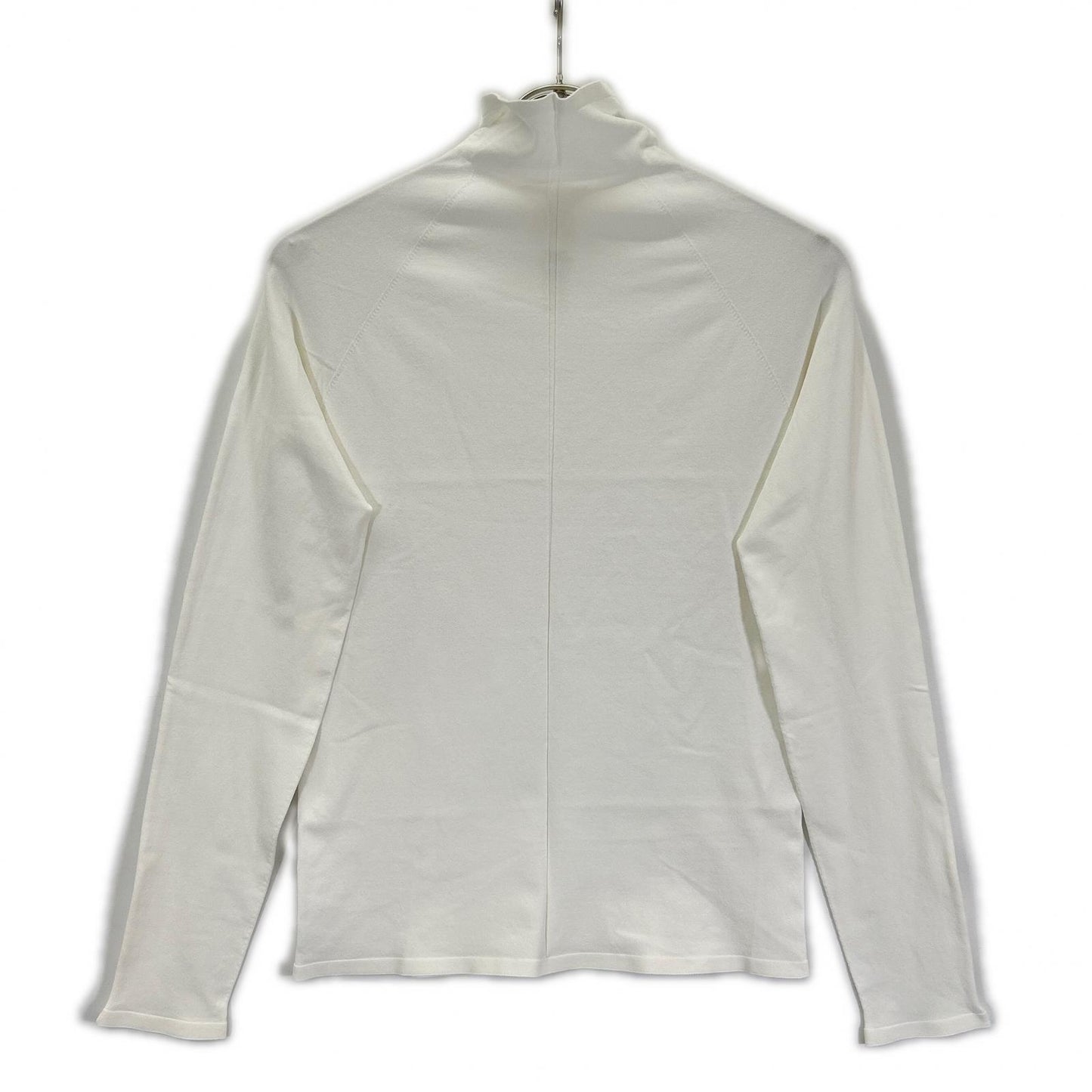 THE ROW ザ ロウ 8137-Y674 ホワイト Patti Top/パティトップ ハーフジップタイトフットニットソー トップス