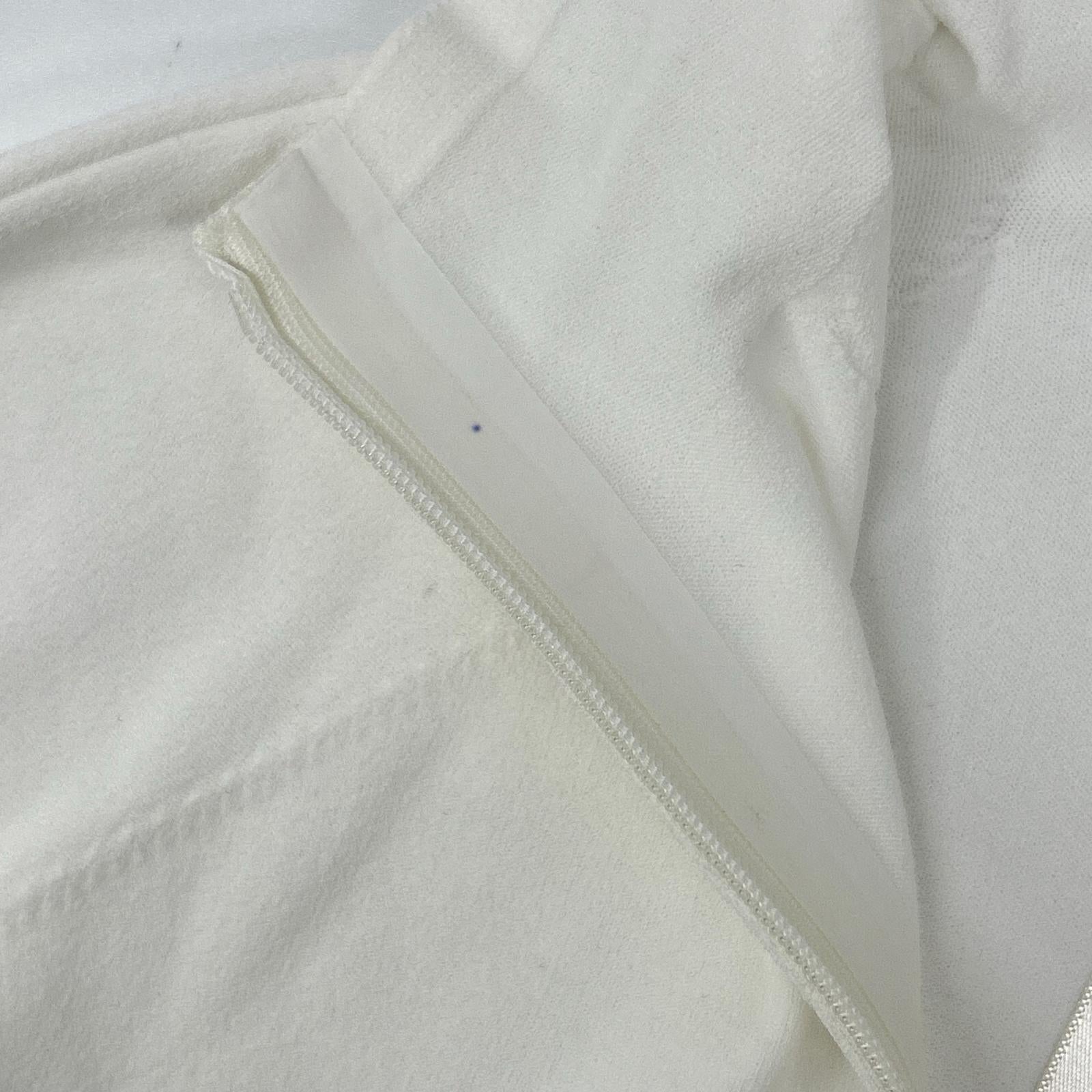 THE ROW ザ ロウ 8137-Y674 ホワイト Patti Top/パティトップ ハーフジップタイトフットニットソー トップス