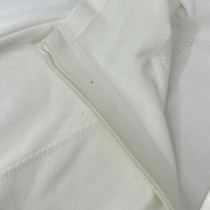 THE ROW ザ ロウ 8137-Y674 ホワイト Patti Top/パティトップ ハーフジップタイトフットニットソー トップス