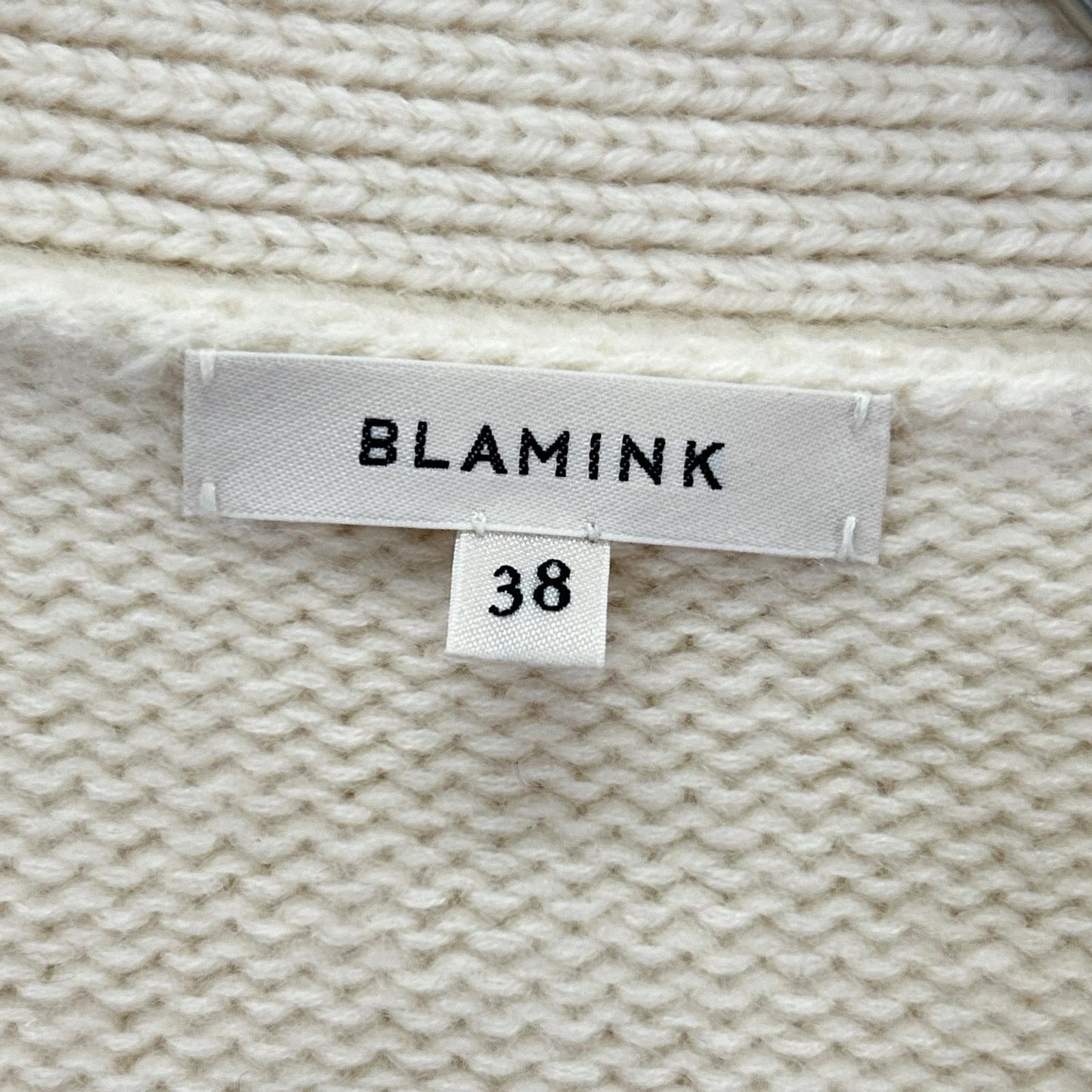 BLAMINK ブラミンク 7915-106-0033 ホワイト カシミヤ100 R CA VN CGN ニットカーディガン トップス