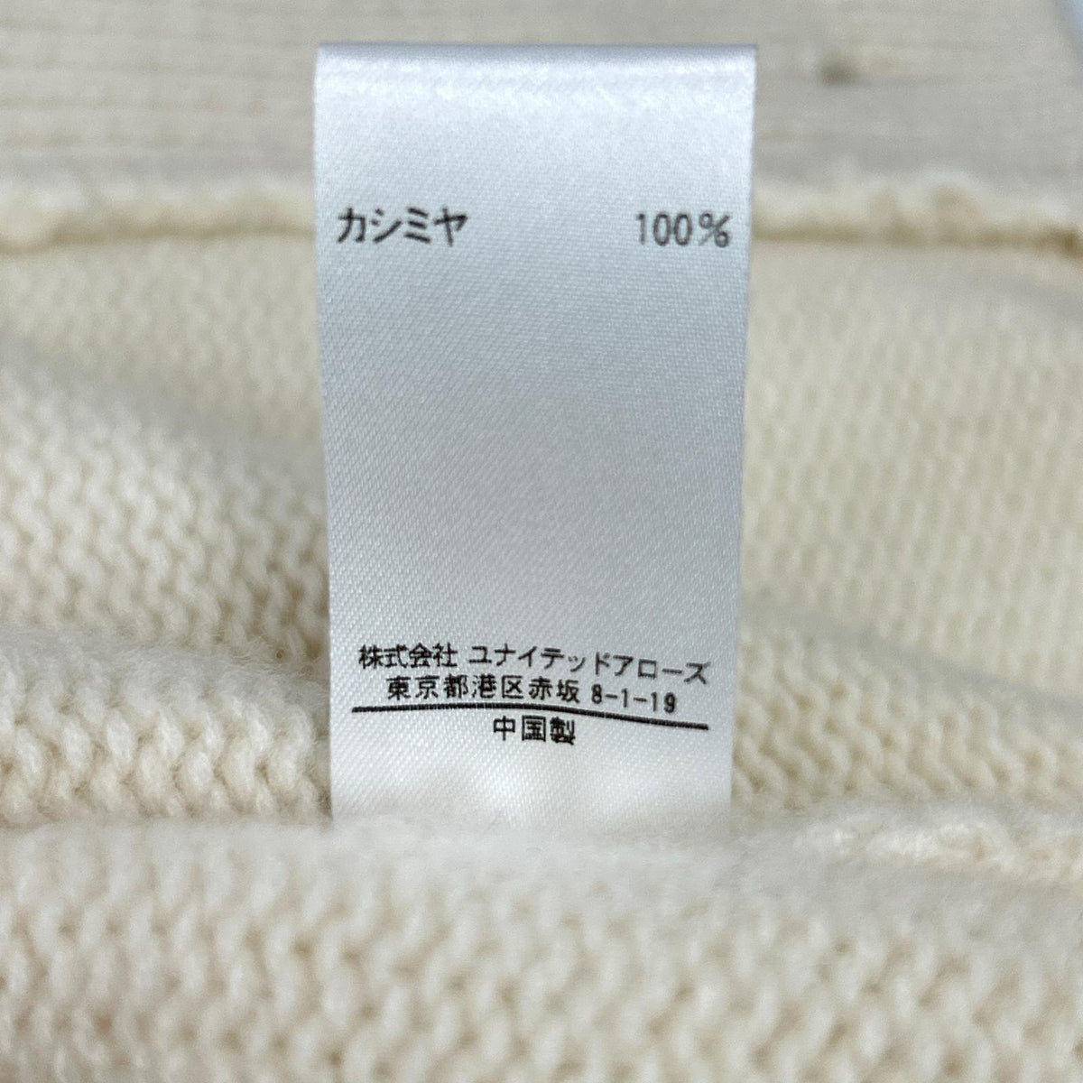 BLAMINK ブラミンク 7915-106-0033 ホワイト カシミヤ100 R CA VN CGN ニットカーディガン トップス