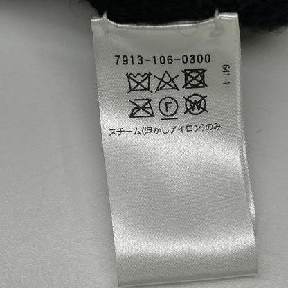 BLAMINK ブラミンク 7913-106-0300 ブラック カシミヤ100 ハーフジップタートルネックプルオーバーニット トップス